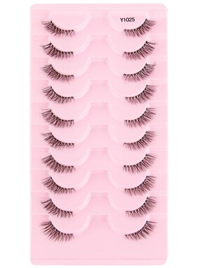 Half Lashes Mink Eyelashes Natural Soft Cat Eye False Eyelas