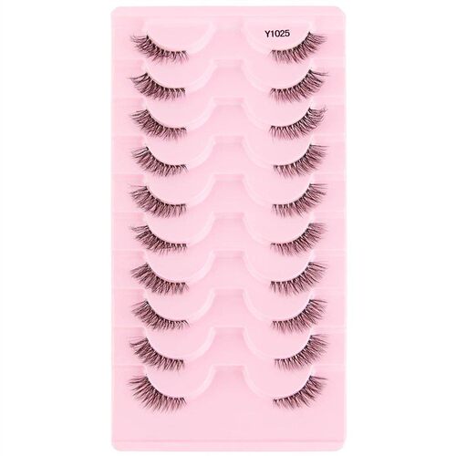 Half Lashes Mink Eyelashes Natural Soft Cat Eye False Eyelas