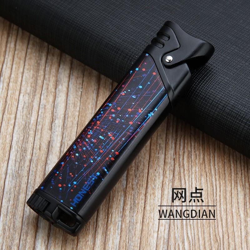 Windproof direct impact inflatable lighter creative gift打火