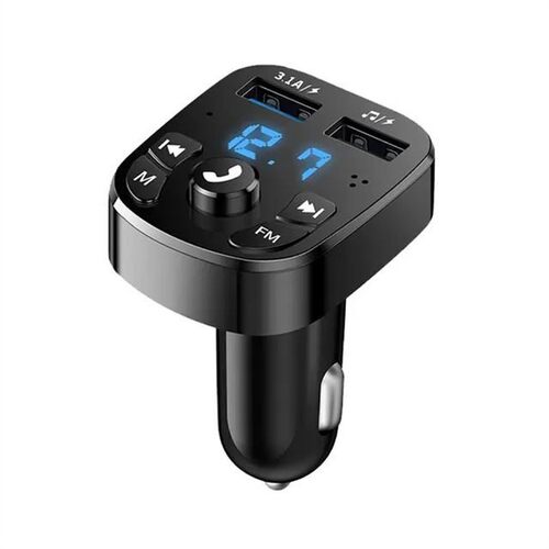 Car Mp3 Player Dual Usb Fast Charger Fm Bluetooth Receiver B