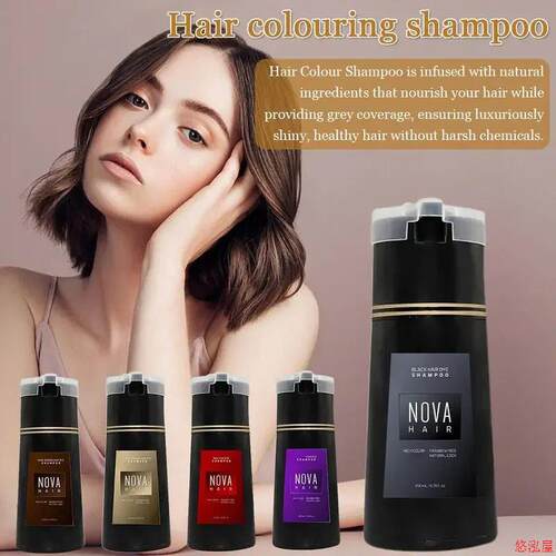 Original Hair Dye Shampoo Nova Hair Instant Dye Shampoo Men