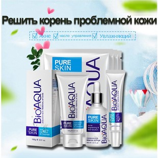 care set cream Acne mask Oil skin Essential Bioaqua cleanser