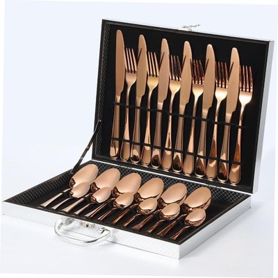 and fork spoon two dresses home full three-piece plate.