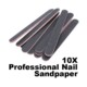 Sanding Glitter Nail Art 10PCS Salon File Buffer Tools