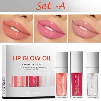 Crystal Jelly Moisturizing Lip Oil Set Plumping Lip Gloss Ma