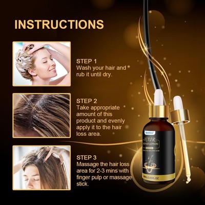 3PCS Sumifun HAIR REPAIR LOTION CARE PROMOTES HEALTHY