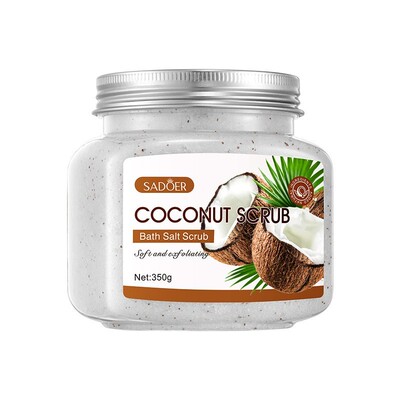 椰子磨砂膏Coconut Scrub Milk Bleaching Face Body Cream