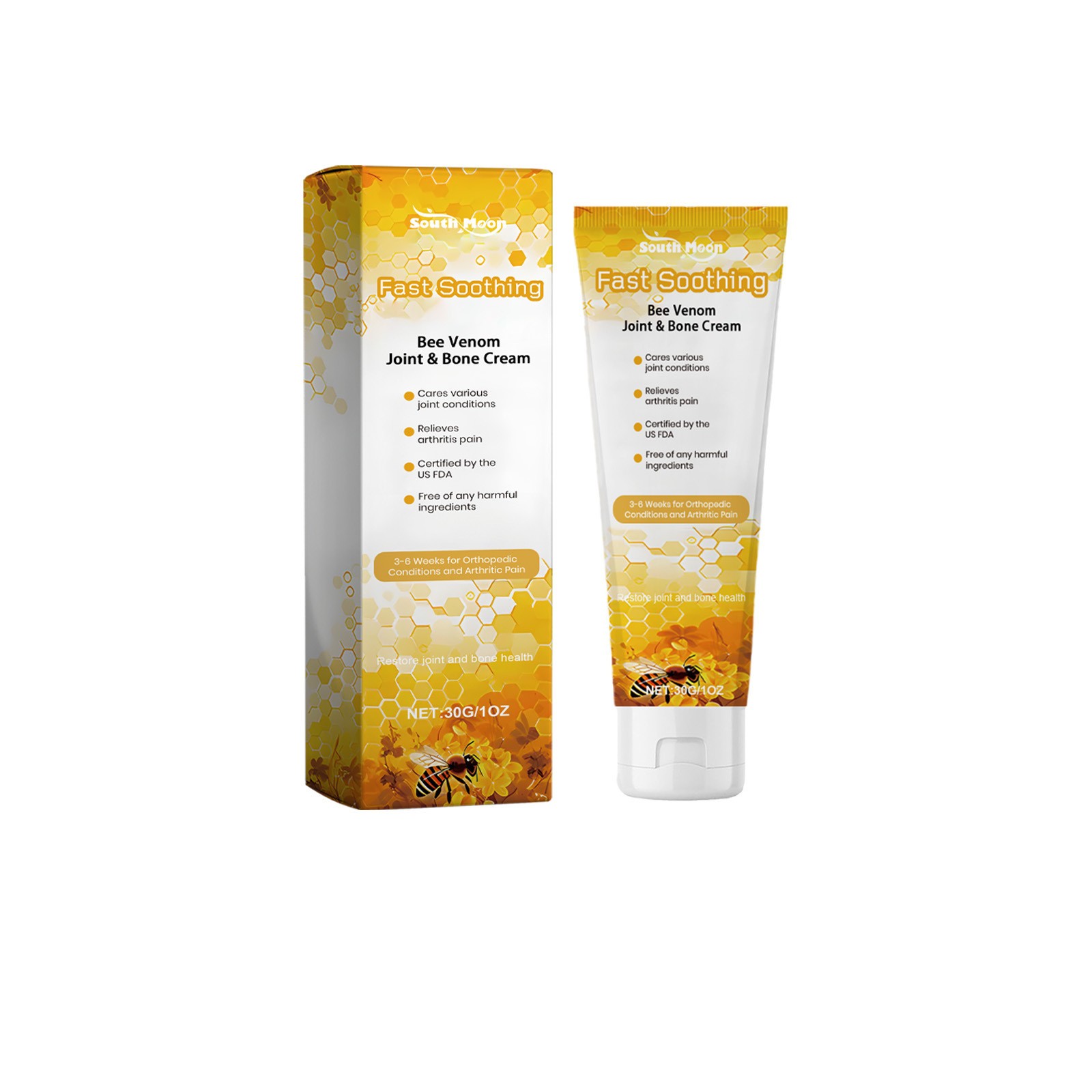 3PCS South Moon  BEE VENOM JOINT BONE CREAM