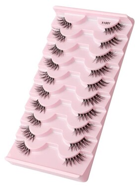 Half Lashes Mink Eyelashes Natural Soft Cat Eye False Eyelas