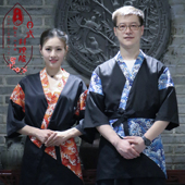 男女开衫 料理服寿司服餐厅服务员服装 和服厨师服 日式 日料店工作装