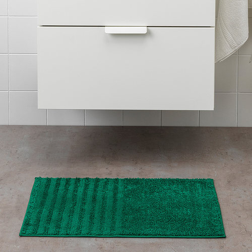 IKEA宜家 维纳法 浴室地垫绿色门垫淋浴出口地毯防滑吸水易干