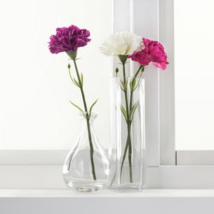 IKEA宜家 思米加人造花康乃馨 现代简约花艺家居摆设仿真花卉装饰