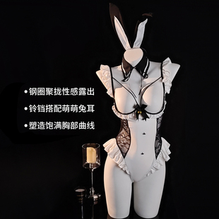 性感制服连体qq内衣女小胸角色扮演情调套装 Rose兔女郎cos服装