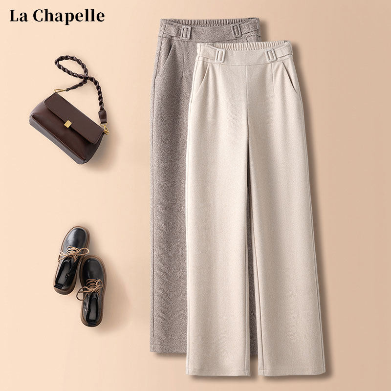 醋酸羊毛女裤子2025新款爆款秋冬毛呢直筒裤美拉德窄版女士阔腿裤,女装/女士精品,休闲裤,淘宝优惠券,粉丝福利购,淘宝优惠卷