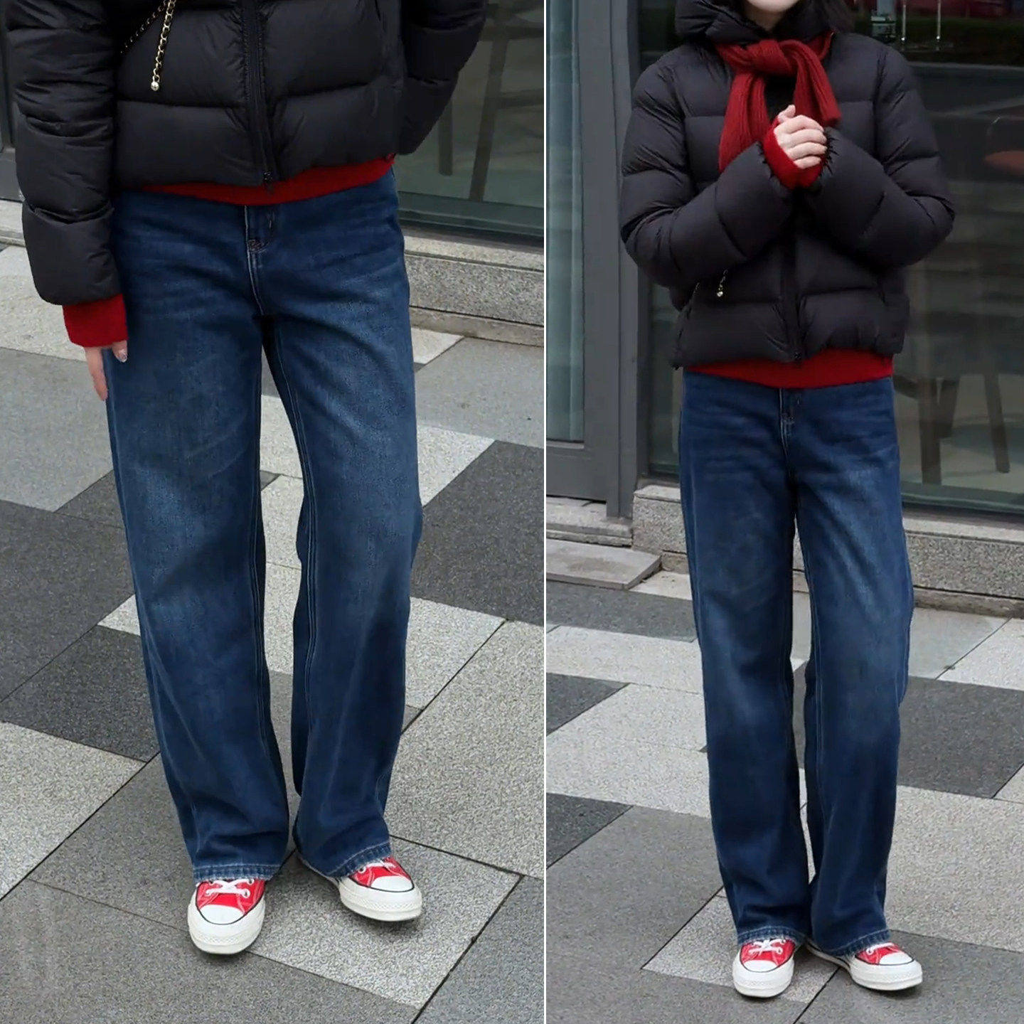 拉夏贝尔窄版直筒牛仔裤女新款2025秋冬季裤子宽松加绒加厚烟管裤,女装/女士精品,大码裤装,淘宝优惠券,粉丝福利购,淘宝优惠卷