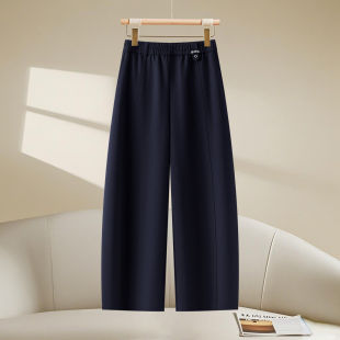 弯刀裤 香蕉裤 女春夏季 高腰显瘦直筒休闲裤 子 2026新款 拉夏贝尔时尚