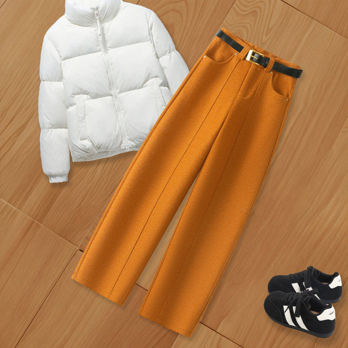 拉夏贝尔羊毛裤子冬2025新款时尚流行爆款休闲裤女显瘦窄版香蕉裤,女装/女士精品,大码裤装,淘宝优惠券,粉丝福利购,淘宝优惠卷