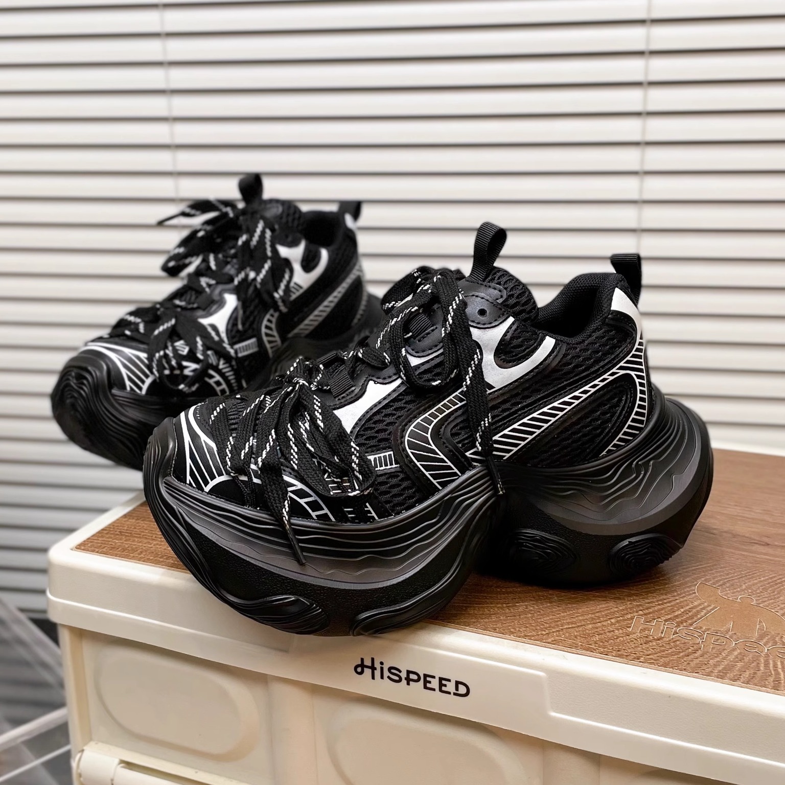 【小依家】7cm厚底增高老爹鞋女2025秋季新款时尚潮流休闲运动鞋