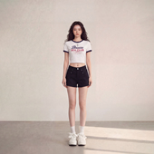 设计感百搭牛仔短裤 时尚 2026夏季 艾格黑色百搭显瘦休闲热裤