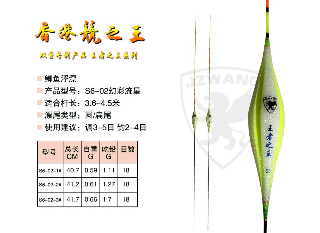S6-02大小鲫鱼漂   圆尾 小扁尾 枣核型 幻彩流星