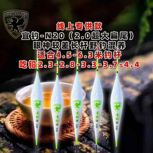 jzwang纳米浮漂大扁黑坑鲤鱼