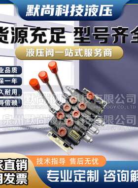 ZS-118 多路阀手动换向阀液压分配器 一至四联带溢流阀控制油缸