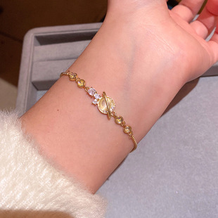 轻奢小众高级感精致锆石星球手链女抽拉式时尚百搭气质手环手饰品