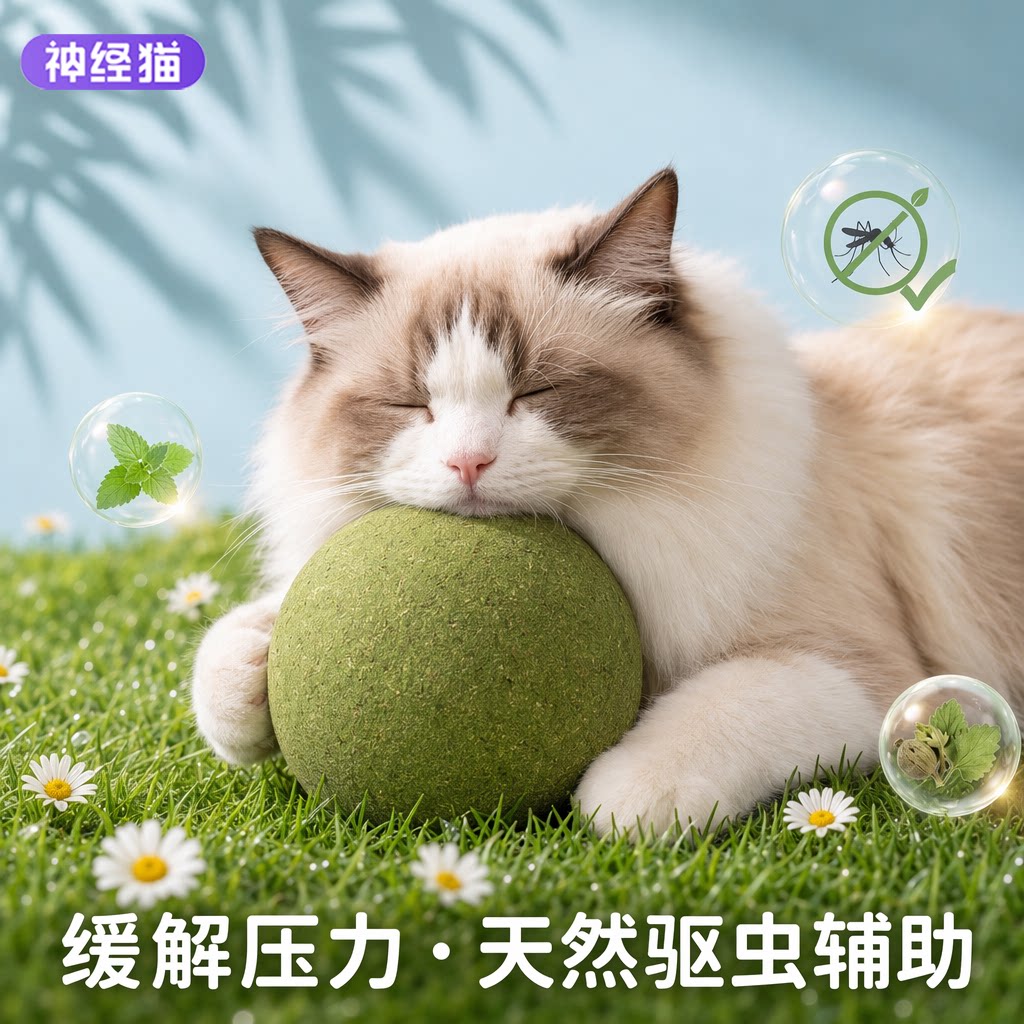 巨量猫薄荷猫咪抱啃上头图片