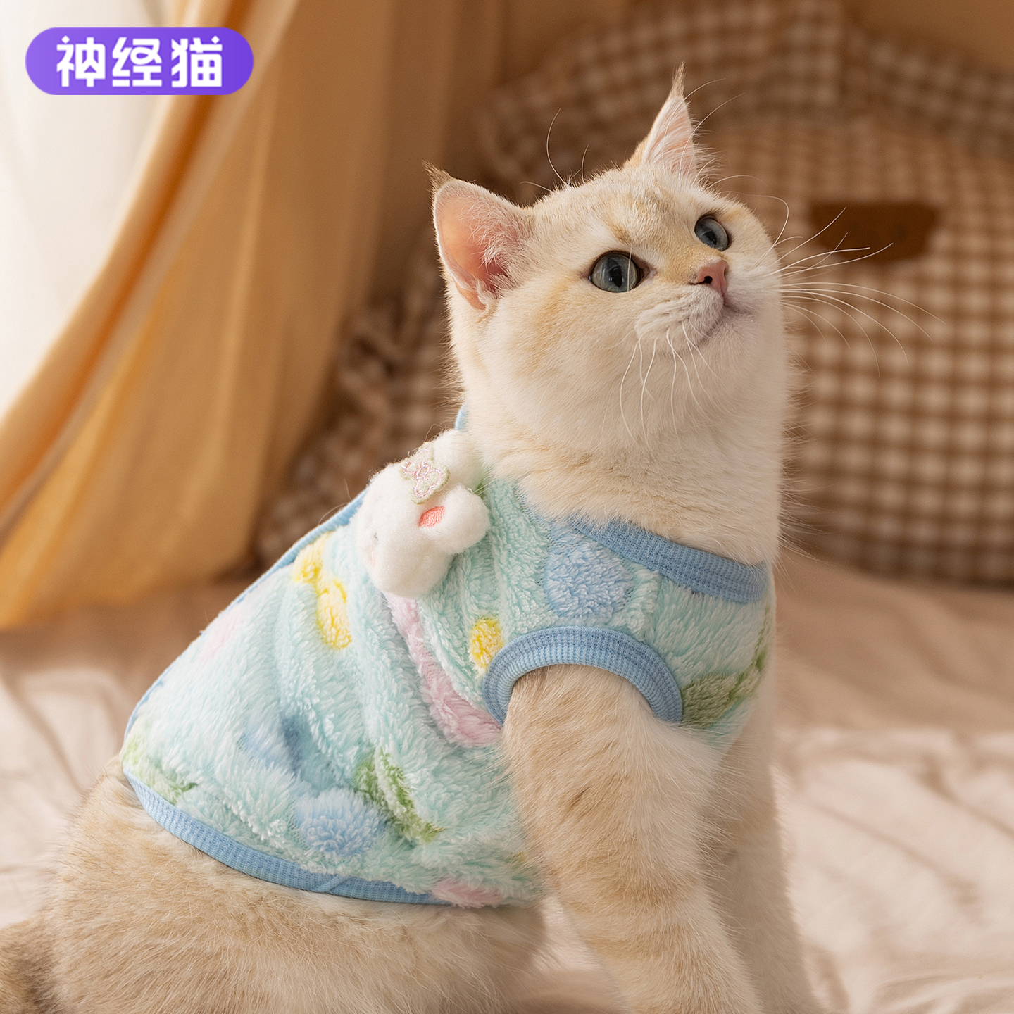 猫咪衣服秋冬款羽绒衣
