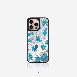 12防摔保护华强北手机壳代购 联名蓝精灵系列16Pro适用iPhone15ProMax苹果14Plus卡通动漫可爱13Pro明星同款