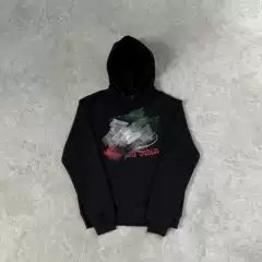 Grunge Green-White-Red Island Hoodie