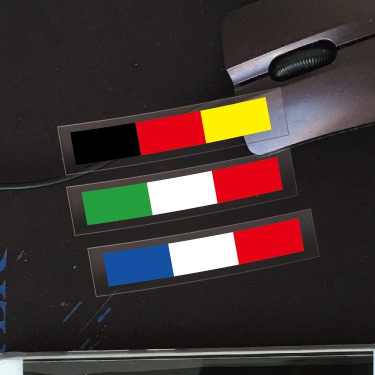 意大利国旗 条形-反光贴 贴花 贴纸 电摩托车 拉花 贴画 机车贴