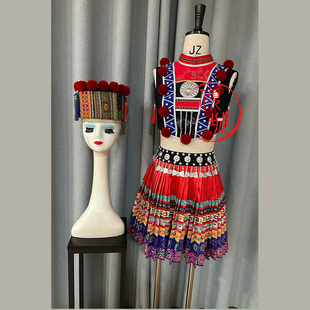 倾城瑶族花棍瑶情艺考舞蹈服考级定制款少数民族服装演出服