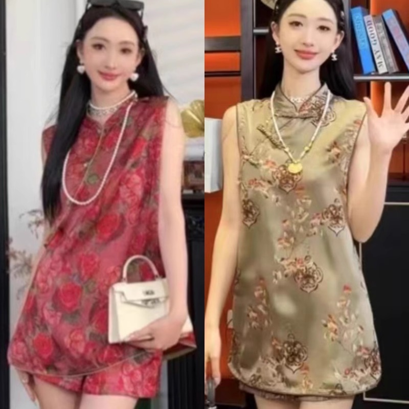 高端气质新中式国风套装百搭精致
