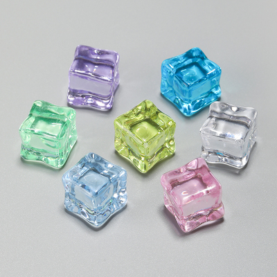 透明彩色方形冰块diy手工亚克力