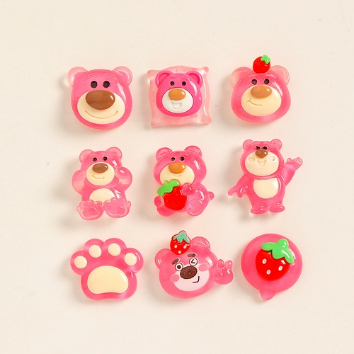 Мультяшная кремовая клубника, чехол для телефона, набор материалов ручной работы, барсетка, аксессуар для волос с аксессуарами, «сделай сам»