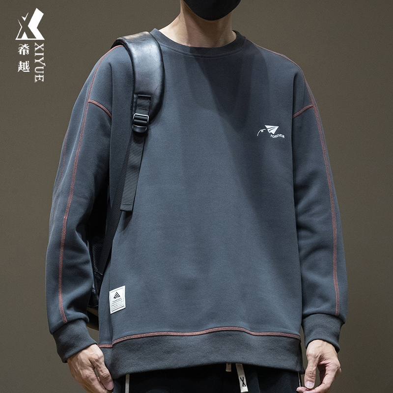 胖子卫衣潮休闲打底套头衫加大码