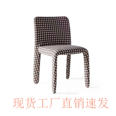 布艺欧式风单人靠背会议椅