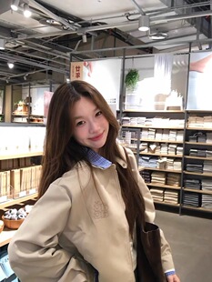 Achock复古翻领夹克格子拼接短外套潮休闲工装上衣男女ins潮