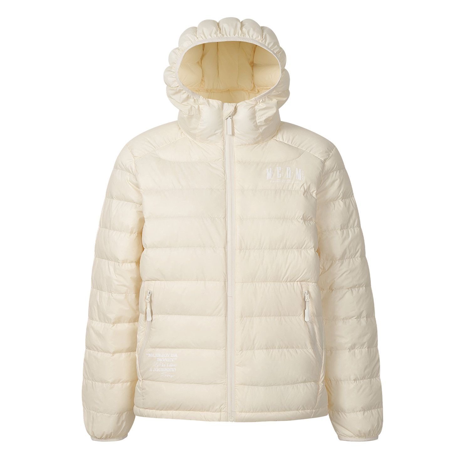 MEDM轻薄百搭外套冬季户外防水保暖连帽排骨羽绒服男女