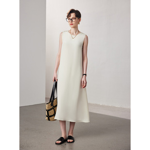 40姆米重磅桑蚕丝连衣裙女ML 347