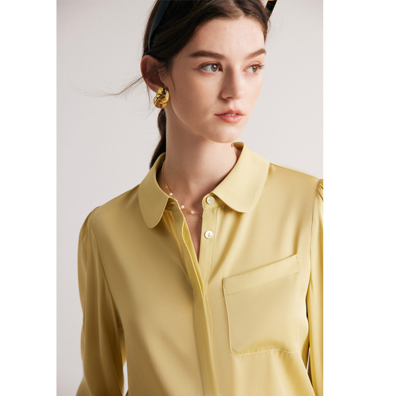 19姆米弹力双乔单侧斜口袋真丝衬衫-56-800