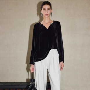 真丝丝绒上衣ML 028 钱老板专属