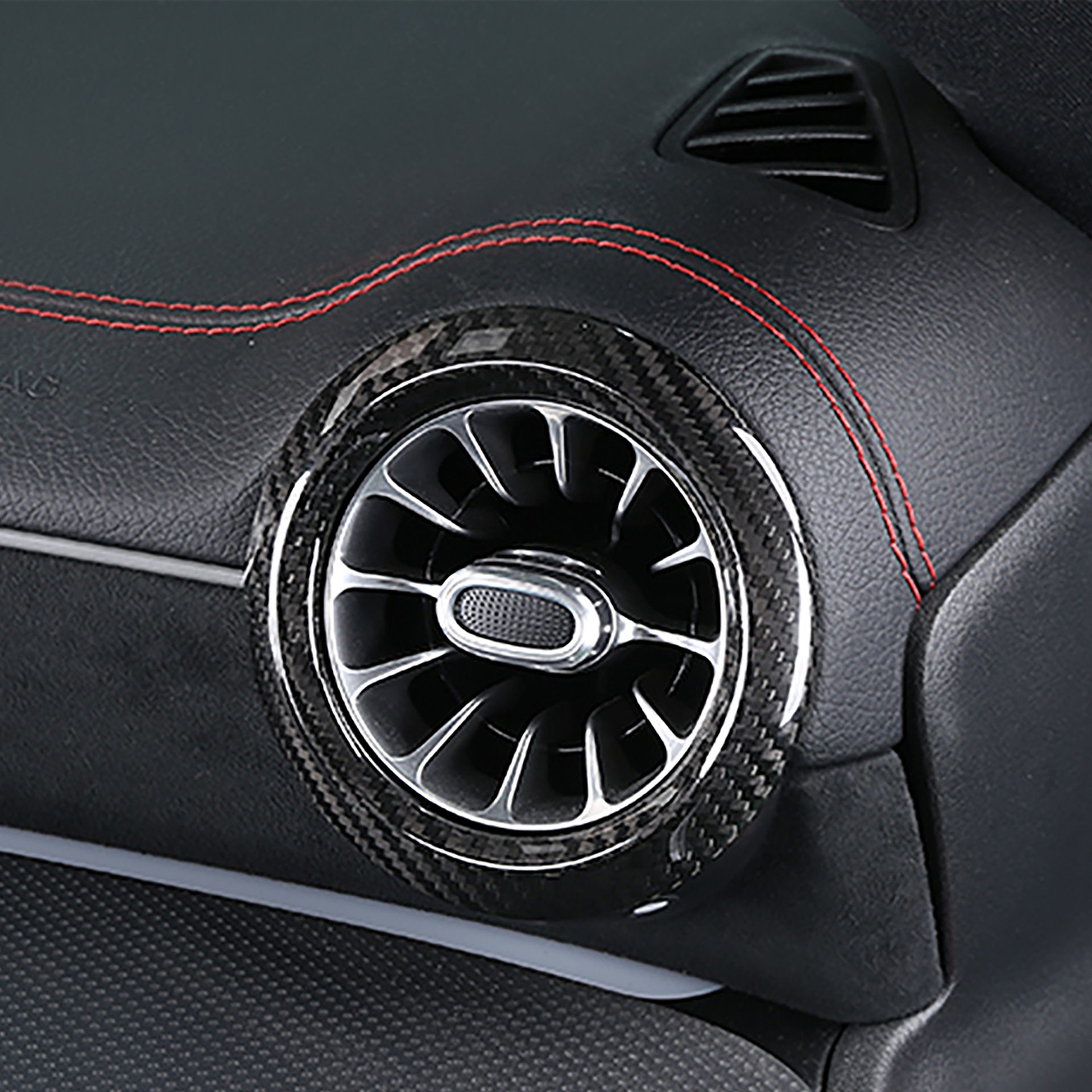 适用于奔驰2020款w118 cla200/260碳纤维内饰汽车改装空调出风口