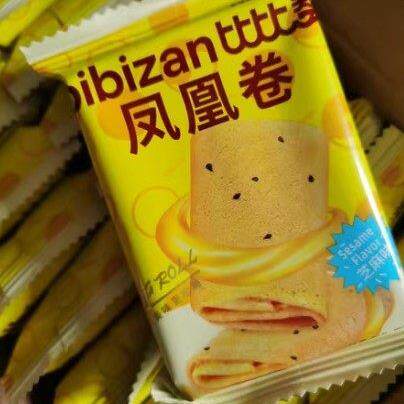 *比比赞凤凰卷鸡蛋卷办公室零食品小吃夹心饼干整箱休闲散装多口