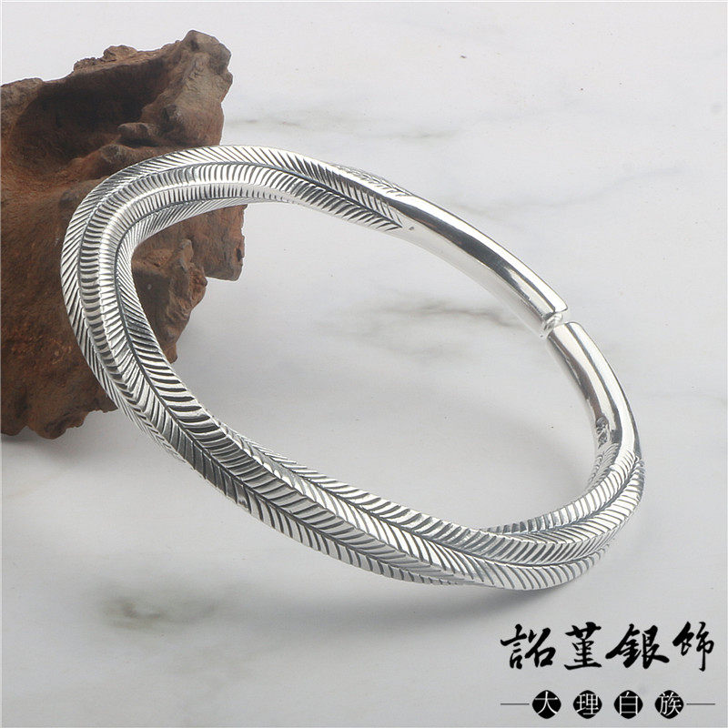 999鱼草手镯古法手工个性定制