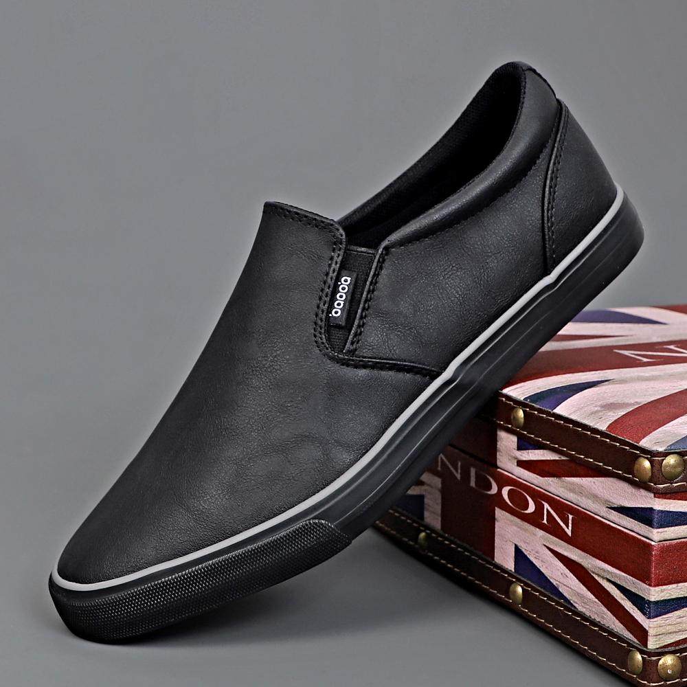 2026春季新款男鞋简约百搭休闲鞋轻便舒适鞋乐福鞋男一脚蹬懒人鞋