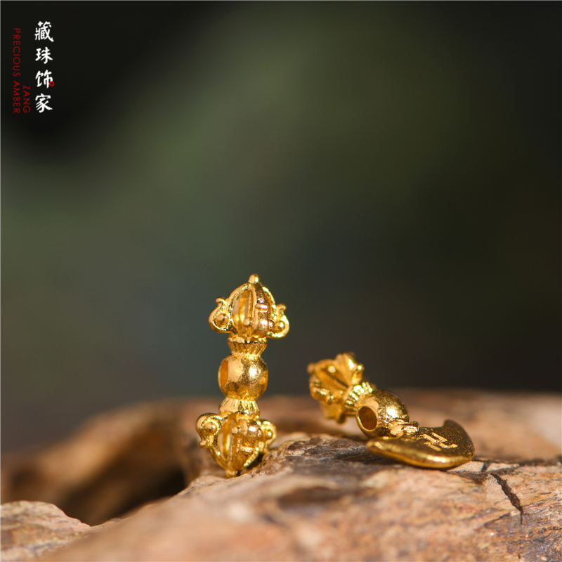 足金手工錾刻古法金降魔杵