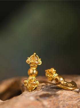 手工錾刻古法黄金法器降魔杵