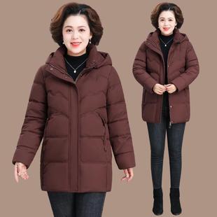 中松年新妈妈棉衣女季款爆款宽大码冬中老年人女25-828装羽绒棉服